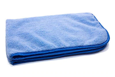 Limitless Car Care Elite Silk Edge Microfiber Detailing Towel - Blue - Limitless Car Care