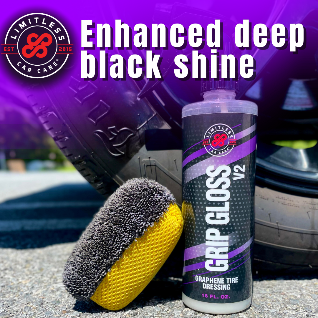 Grip Gloss V2 Graphene Tire Dressing No Sling Limitless Car Care