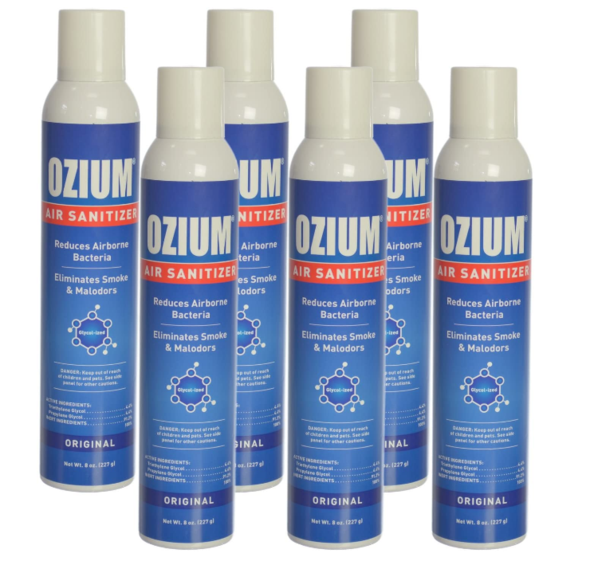 OZIUM Air Sanitizer 8 Oz. Spray 6 pack - Limitless Car Care